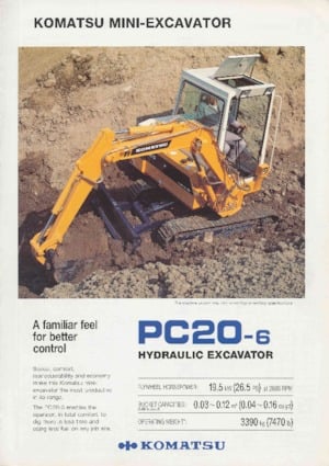 Miniexcavadoras Komatsu PC20-6