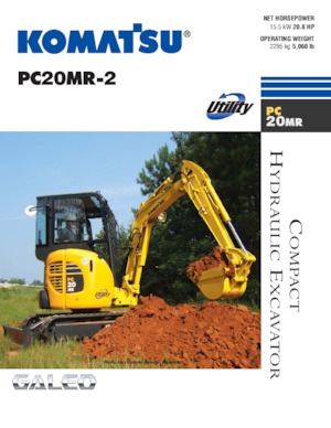 Miniexcavadoras Komatsu PC20MR-2