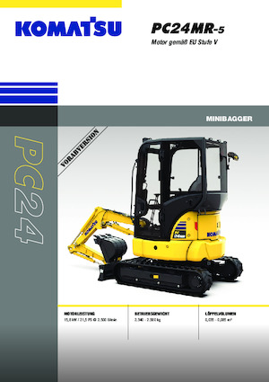 Miniexcavadoras Komatsu PC24MR-5