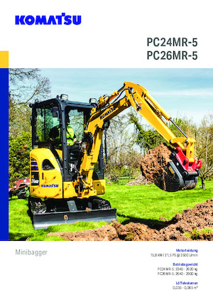 Miniexcavadoras Komatsu PC26MR-5
