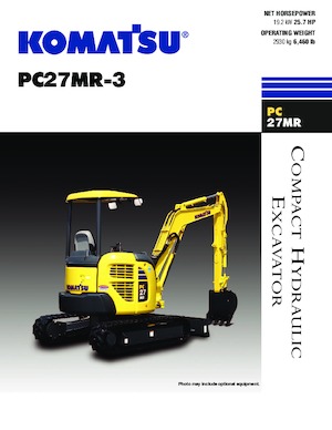 Miniexcavadoras Komatsu PC27MR-3