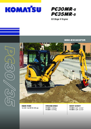 Miniexcavadoras Komatsu PC35MR-5