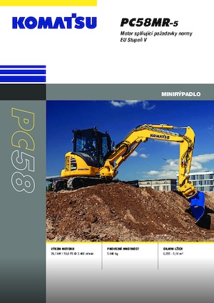 Miniexcavadoras Komatsu PC58MR-5E0