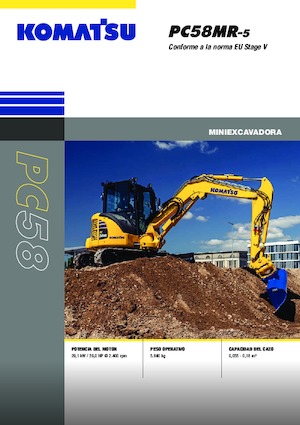 Miniexcavadoras Komatsu PC58MR-5E0