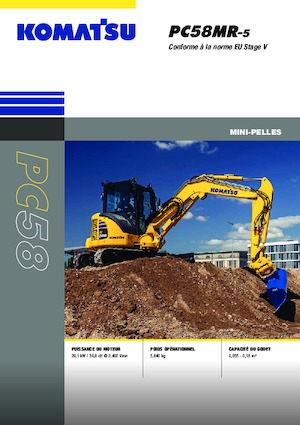 Miniexcavadoras Komatsu PC58MR-5E0