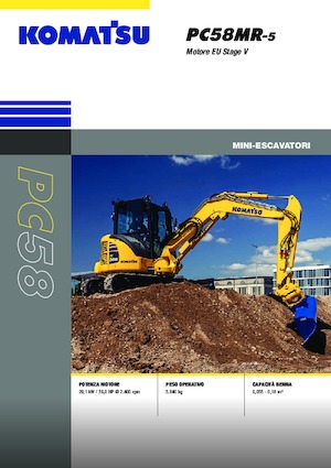 Miniexcavadoras Komatsu PC58MR-5E0