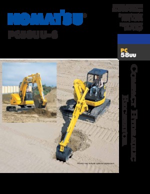 Miniexcavadoras Komatsu PC58UU-3