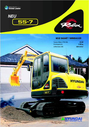 Miniexcavadoras Hyundai R 55-7