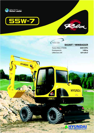 Miniexcavadoras Hyundai R 55 W 7