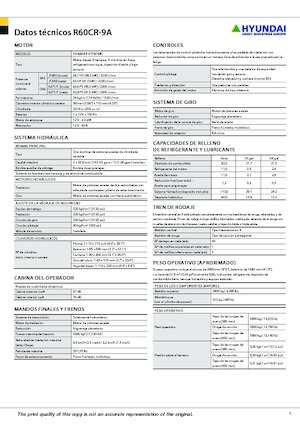 Miniexcavadoras Hyundai R60CR-9A
