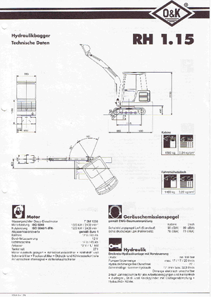 Miniexcavadoras O&K RH 1.15