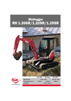 Miniexcavadoras O&K RH 1.20