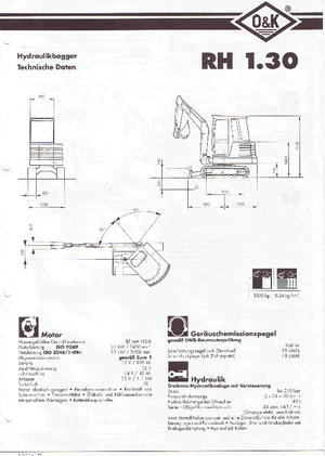 Miniexcavadoras O&K RH 1.30