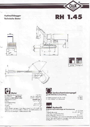 Miniexcavadoras O&K RH 1.45