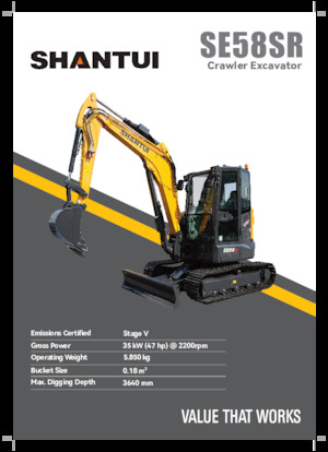Miniexcavadoras Shantui SE58SR