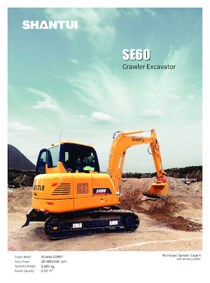 Miniexcavadoras Shantui SE60