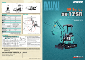 Miniexcavadoras Kobelco SK 17 SR 3