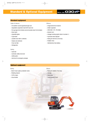 Miniexcavadoras Doosan Solar 030 plus