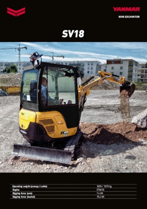 Miniexcavadoras Yanmar SV 18 CR