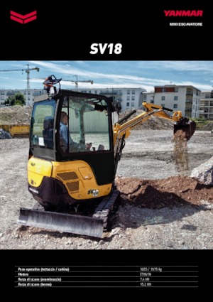 Miniexcavadoras Yanmar SV 18 CR