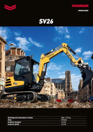 Miniexcavadoras Yanmar SV 26 PR