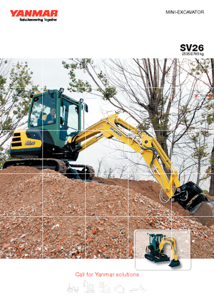 Miniexcavadoras Yanmar SV 26 CR
