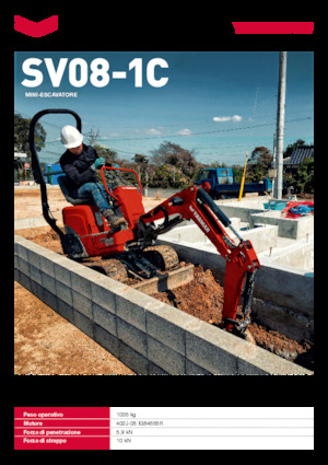 Miniexcavadoras Yanmar SV08-1C