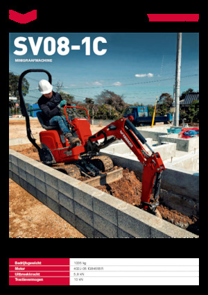 Miniexcavadoras Yanmar SV08-1C