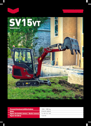 Miniexcavadoras Yanmar SV15VT