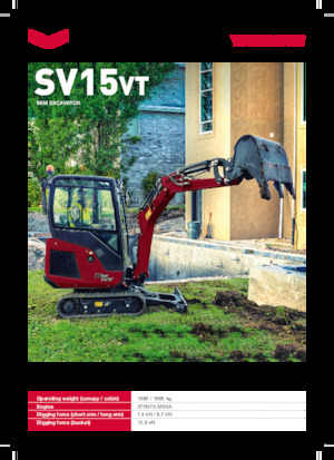 Miniexcavadoras Yanmar SV15VT
