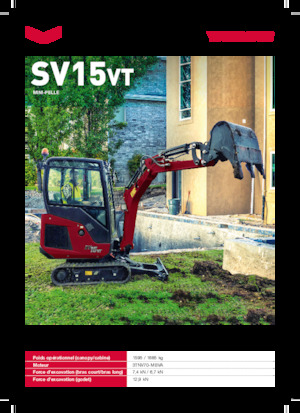 Miniexcavadoras Yanmar SV15VT