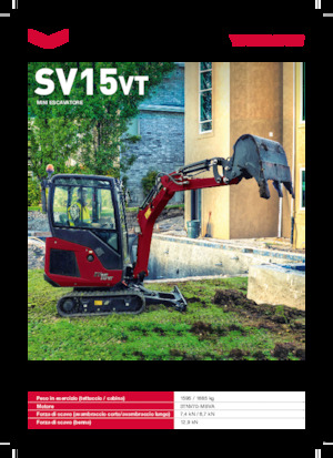 Miniexcavadoras Yanmar SV15VT