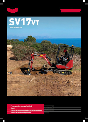 Miniexcavadoras Yanmar SV17VT