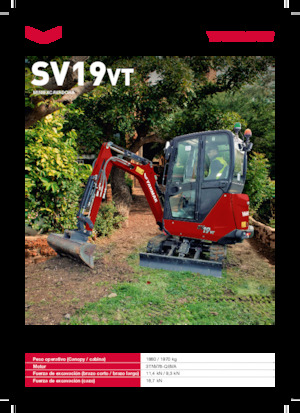 Miniexcavadoras Yanmar SV19VT
