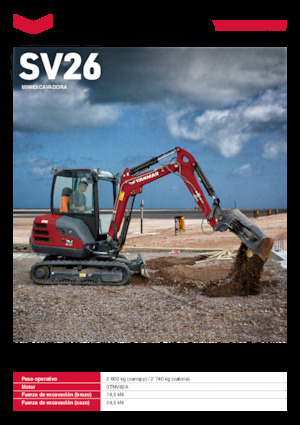 Miniexcavadoras Yanmar SV26