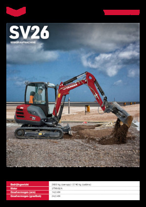 Miniexcavadoras Yanmar SV26