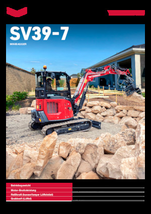 Miniexcavadoras Yanmar SV39-7