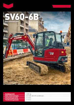 Miniexcavadoras Yanmar SV60-6B