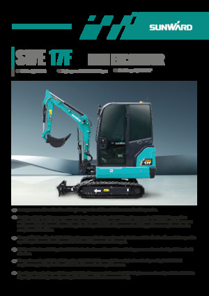 Miniexcavadoras Sunward SWE17F