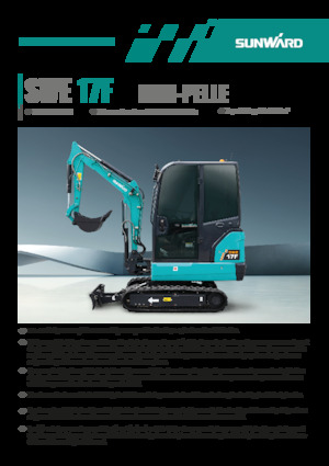 Miniexcavadoras Sunward SWE17F