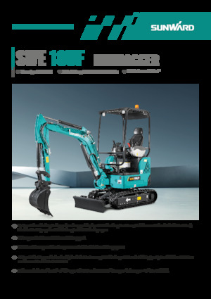 Miniexcavadoras Sunward SWE18UF 