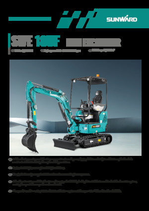 Miniexcavadoras Sunward SWE18UF 