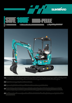 Miniexcavadoras Sunward SWE18UF 