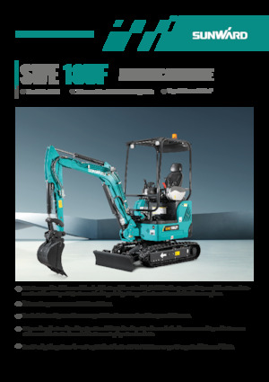 Miniexcavadoras Sunward SWE18UF 