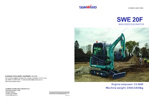 Miniexcavadoras Sunward SWE20F