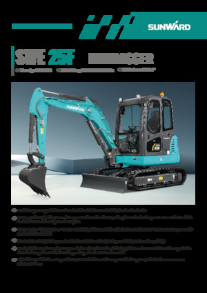 Miniexcavadoras Sunward SWE25F