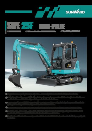 Miniexcavadoras Sunward SWE25F
