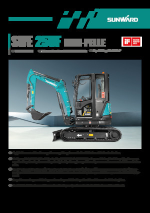 Miniexcavadoras Sunward SWE25UF