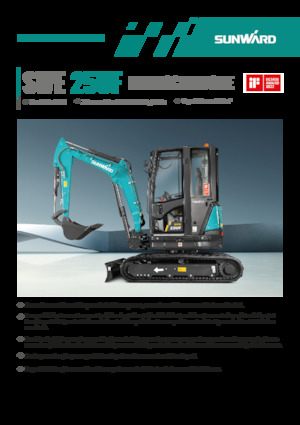 Miniexcavadoras Sunward SWE25UF