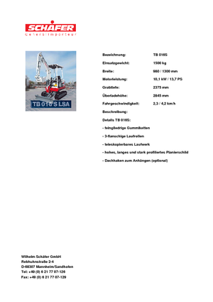 Miniexcavadoras Takeuchi TB 016 S